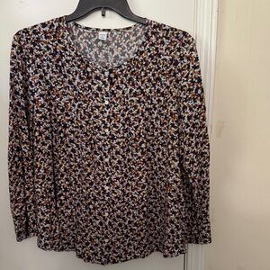 Old Navy Women's Floral Blouse - Multicolor